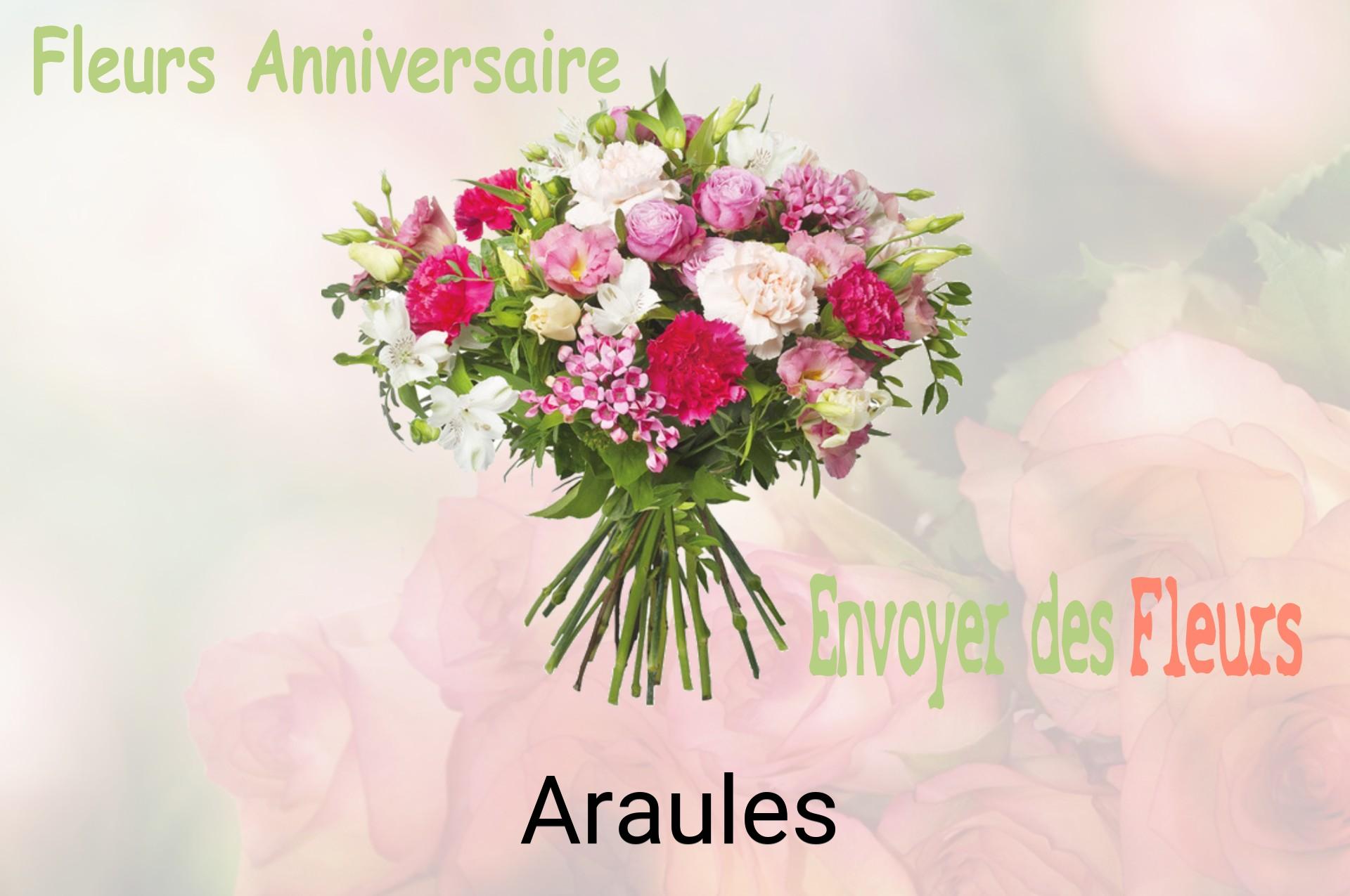 Bouquet de fleurs d’anniversaire livré à Araules