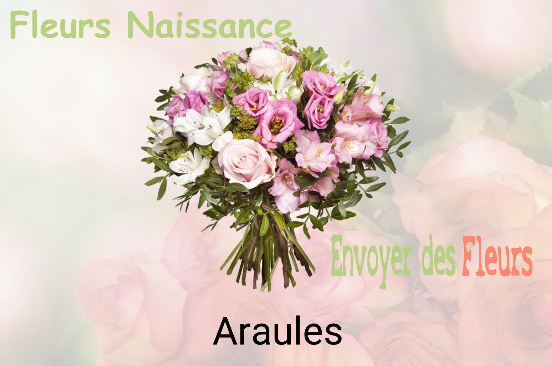 Bouquet de fleurs de naissance livré à Araules